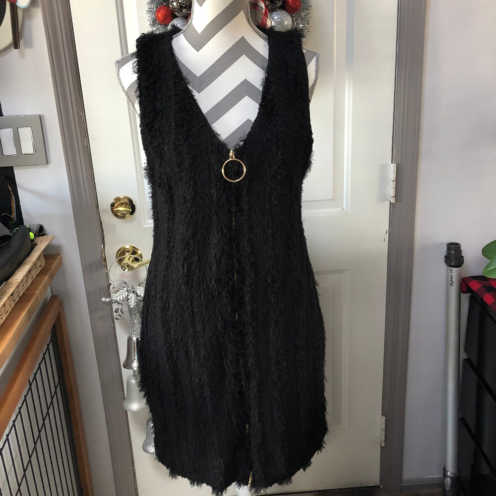 Sleeveless Fuzzy Vest